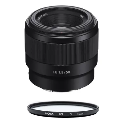 SONY SEL 50MM F1.8 F Black + HOYA UX UV 49mm Filter