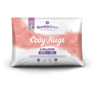 (Medium Pillow, Pack) Slumberdown Cosy Hugs Pillow UK Made