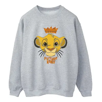 (M, Sports Grey) Disney Womens/Ladies The Lion King Future King Sweatshirt