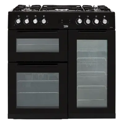 Beko KDVF90K 90cm Dual Fuel Range Cooker - Black