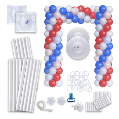 Deluxe Balloon Column and Square Arch Kit - Feet Tall Set of Balloon Columns or High Square Arch