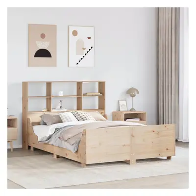 vidaXL Bookcase Bed without Mattress Bed 120x190 cm Small Double Solid Wood