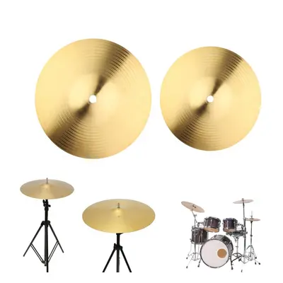 (10 Inch) 8/10 Inch Copper Alloy Crash Cymbal Drum Set