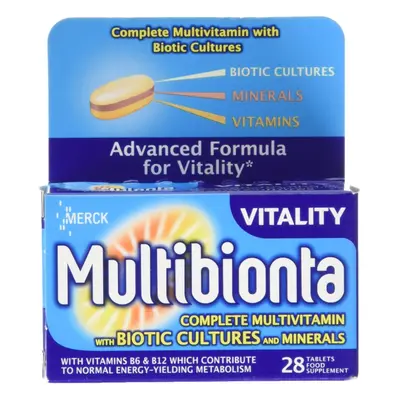 Seven Seas Multibionta Vitality, Multivitamin with Biotic Cultures, Tablets