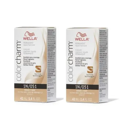 (1N â pack of 2) Wella Color Charm Permanent Liquid Haircolor