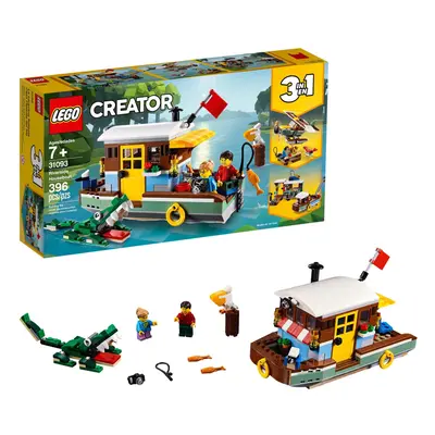 LEGO Creator 3in1 Riverside Houseboat Building Kit (396 Pieces)