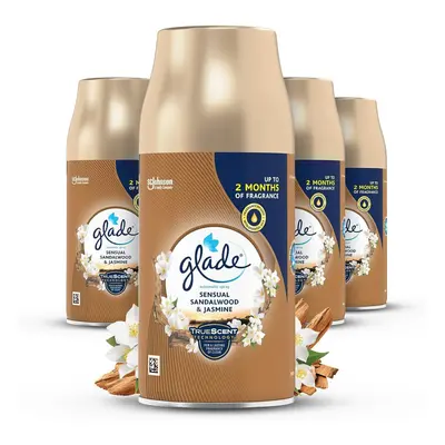 Glade Automatic Air Freshener Refills, Room Spray & Odour Eliminator, Sandalwood & Jasmine, Refi