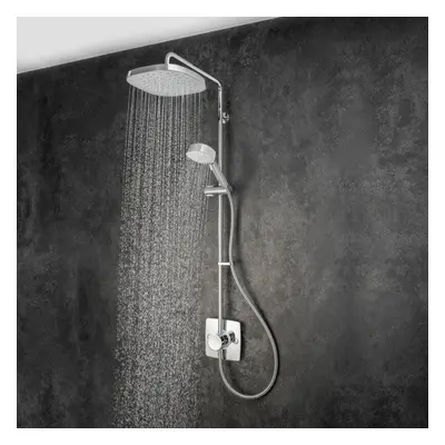 Mira Opero Bathroom Thermostatic Mixer Shower Chrome Twin Adjustable Head Modern