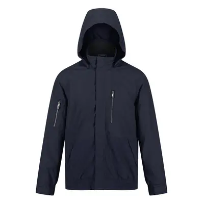 (M, Navy) Regatta Mens Feelding Linear Waterproof Bomber Jacket