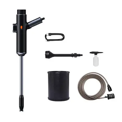 (Car Washer Set) 5V 0.7MPa Car Washer High Pressure Cleaner Waterproof Auto Spray Electric Wash