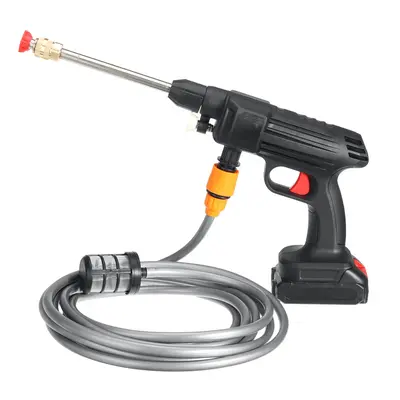 (Two Batteries) 24V Cordless High Pressure Washer Car Washing Machine Water Spray Cleaning Guns 