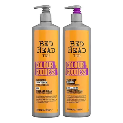 Bed Head TIGI Colour Goddess Shampoo and Conditioner for Damaged Hair, 970ml