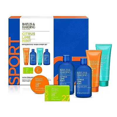 Citrus, Lime & Mint Men's Invigorating Shower & Prep Gift Set (Pack of 1) - Vegan Friendly