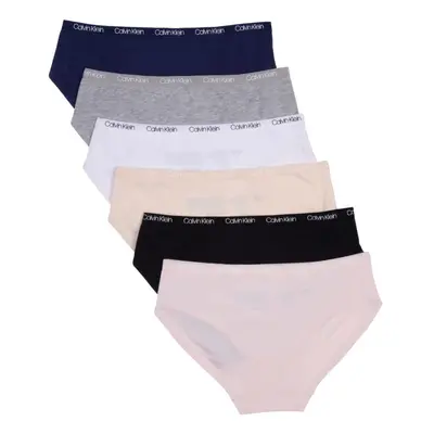 Calvin Klein Girls' Hipster Panty Underwear Multipack Crystal Pink/Black/Nude/Heather Gray/White