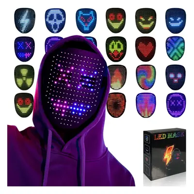 Gesture sensing LED luminous transformation mask