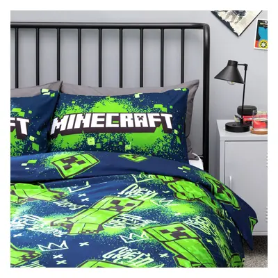 Minecraft Green Kids Bedding Set - Single