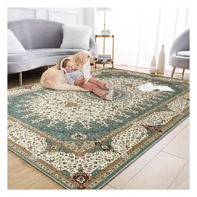 (Willow, X cm-Extra Large Rug) Extra Large Rugs Traditional Carpets for Living Room Bedroom