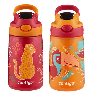 Contigo AUTOSPOUT Kids Water Bottle 2-Pack Count (Pack of 1) Cheet