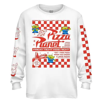 Disney Pixar Toy Story Pizza Planet Alien Flyer Long Sleeve Men's T-Sh