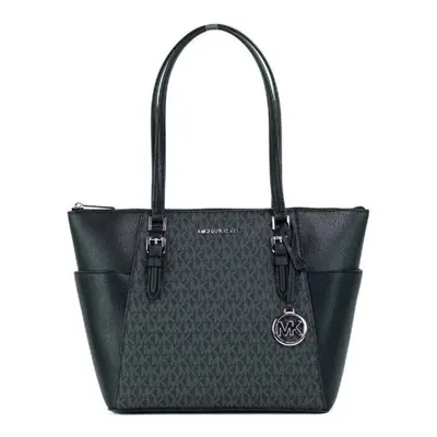 Michael Kors Charlotte Large Top Zip Tote (black sig)