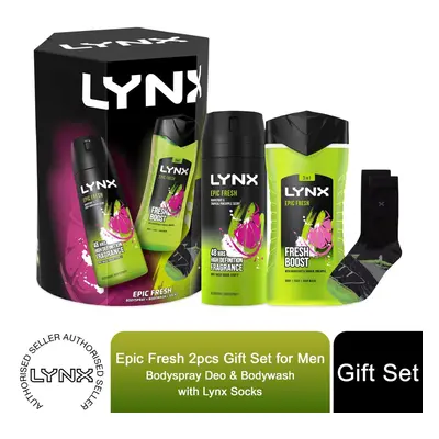 (Buy 1) Lynx Epic Fresh Bath & Body Duo Gift Set for Him