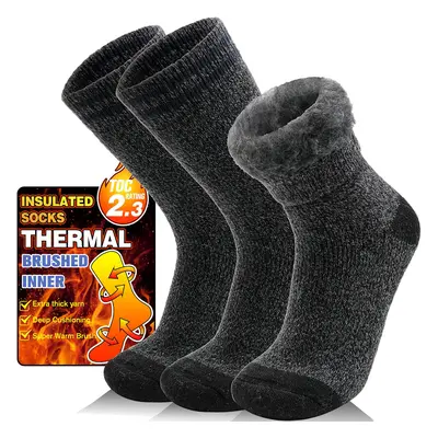 Welwoos Heated Thermal Socks for Men & Women Warm Winter Ski Thick Boot Insulated gift Stocking 