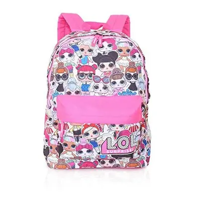 L.O.L. Surprise! Backpack For Girls And Teens Featuring All-Over Dolls Print | Kids LOL Bag For 