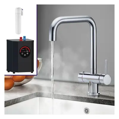 Nes Home Instant Boiling Water Kitchen Tap Chrome with heating tank