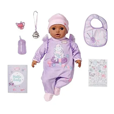 Active Leah - 43cm Doll with Soft Cuddly Body and Realistic Features & Sounds - Includes Clothin