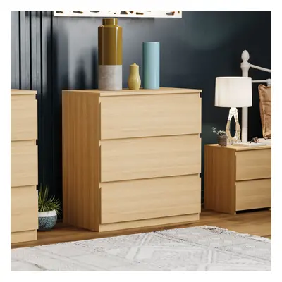 (Pine) Denver Drawer Bedside Chest Side Garment Cabinet