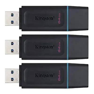 64GB DataTraveler Exodia Flash Drive - DTX/64GB (3 Pack)