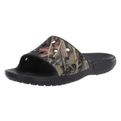 Crocs Unisex Classic Camo Slide Sandals Black/Brown Numeric_8 US Men