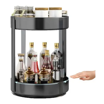 Rotating Spice Rack Organizer for Cabinet Kitchen Tier Large Metal lazy Susan Spinning Turntable