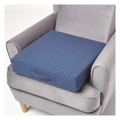 (Navy) Orthopaedic Foam Armchair Booster Cushion Cotton Removable Cover