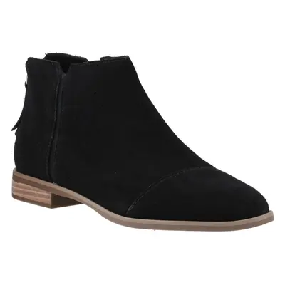 (Black, (Adults')) TOMS Rylie Leather Women's Black Boots