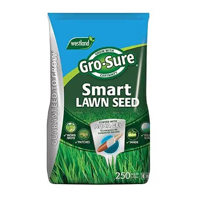 Gro-Sure Aqua Gel Coated Smart Grass Lawn Seed, m2, kg, Green