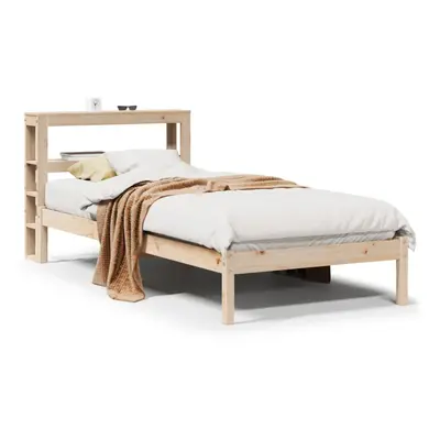 (90 x cm) vidaXL Bed Frame with Headboard Home Bed Base 90x190 cm Single Solid Wood Pine