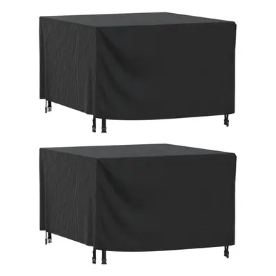 (113 x x cm) vidaXL Garden Furniture Covers Outdoor Table Cover pcs Black Waterproof 420D