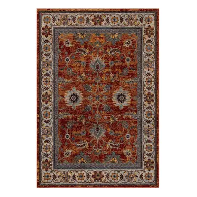 (Terracotta / Orange, 160x235 cm) Luxury Traditional Rugs Vintage Oriental Small Extra Large Hal