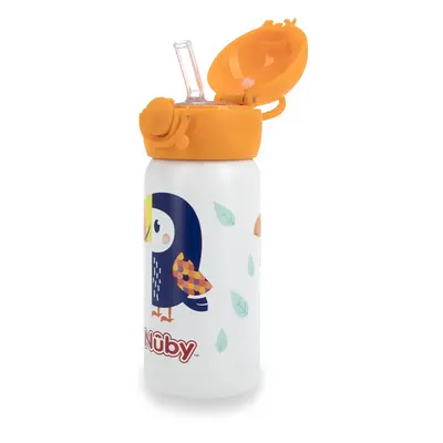 Nuby Thirsty Kids No Spill Flip-It Active Stainless Steel Travel Cup Oz Toucan