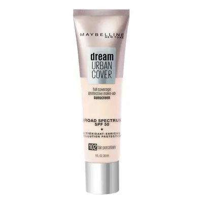 Maybelline Dream Urban Cover Flawless Coverage Foundation Makeup SPF Fair Porcelain