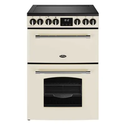 Belling MRAFHOUSE60ECRM Ceramic Electric Double Oven Cooker - Cream