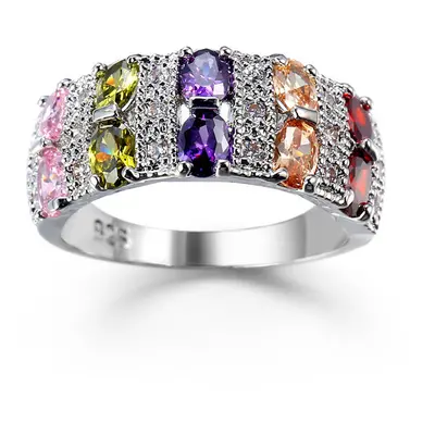 Colored ring Ladies ring Temperament ring