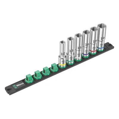 Wera Tools Magnetic Sock Rail C Deep Sock Set 1/2"" drv pcs