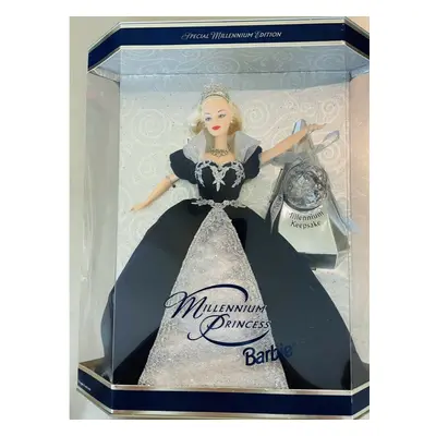 Holiday Barbie Special Edition Millennium Princess Mattel Year 2000 with Swirl Background Inside