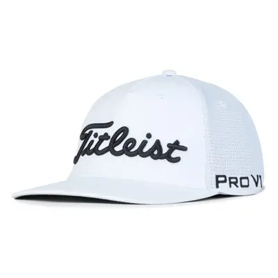 Titleist Men's Tour Stretch Tech Golf Hat White/Black M/L