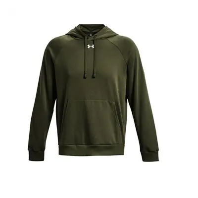 Under Armour Men's Rival Fleece Hoodie (390) Marine OD Green / / Whit