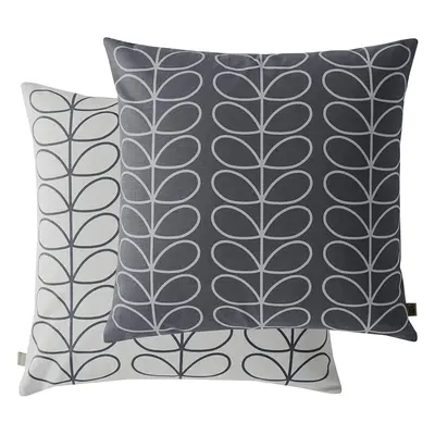 Orla Kiely SMALL Linear Stem Cool Grey Filled Cushion x 50cm