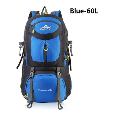 (Blue-60L, L) 50/60L Outdoor Camping Backpack Travel Hiking Pack