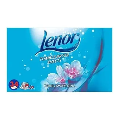 Lenor Fabric Tumble Dryer Sheets Spring Awakening, Helping Protect Your Clothes, Sheets, Pack of